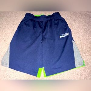 Like-New Seattle Seahawk Shorts, Youth Medium